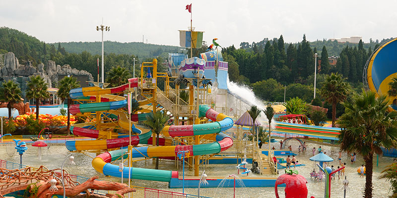 Tour de jeux d'eau complexe pour parc aquatique