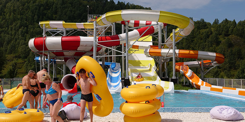 Toboggans aquatiques