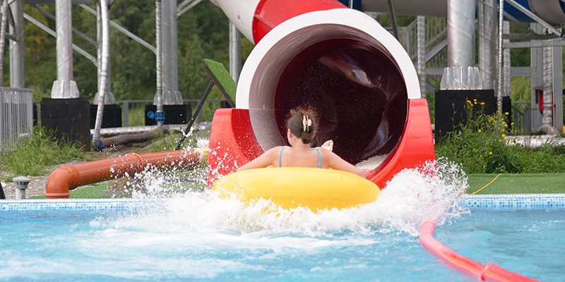 Toboggan aquatique en forme de bol pour parcs aquatiques