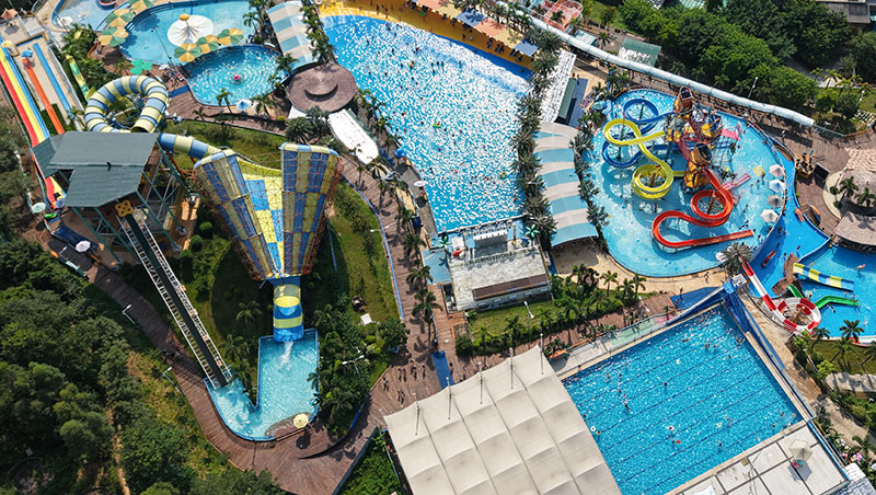 Toboggan Super Tornado pour grands parcs aquatiques
