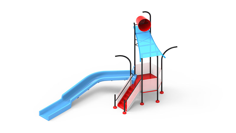 Toboggan aquatique miniature pour enfants Model Aqua House-7