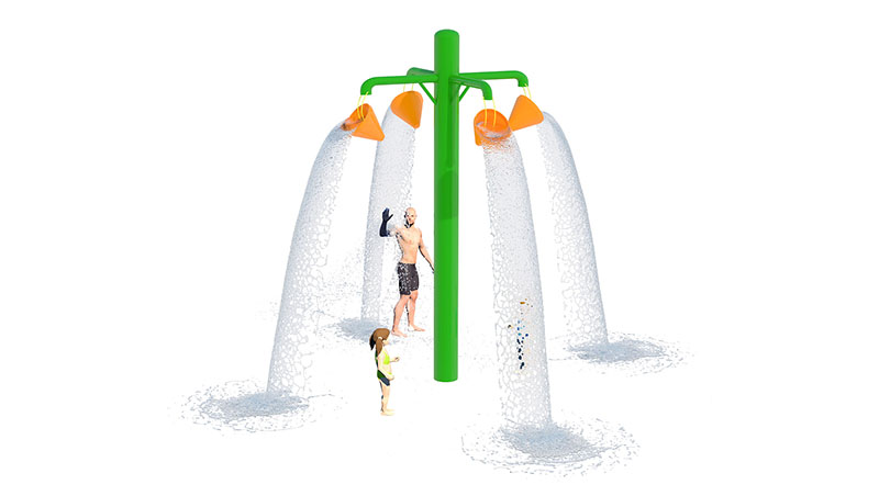 Turn Flood Dumping Bucket Water Play Feature